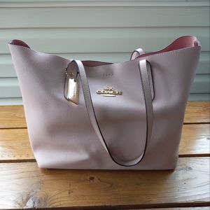 Light pink coach tote